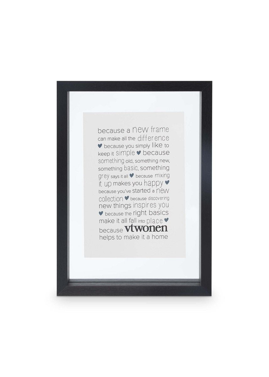 vtwonen | Fotolijst hout zwart 31cm