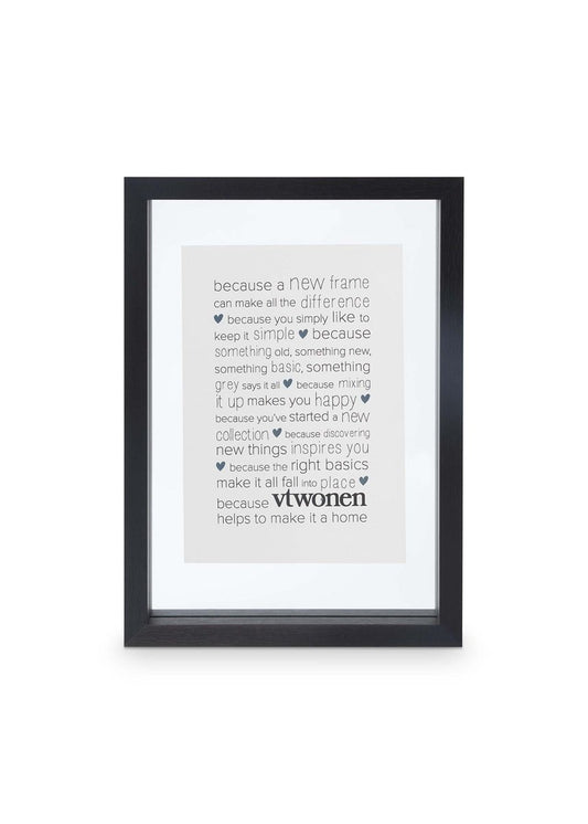 vtwonen | Fotolijst hout zwart 31cm