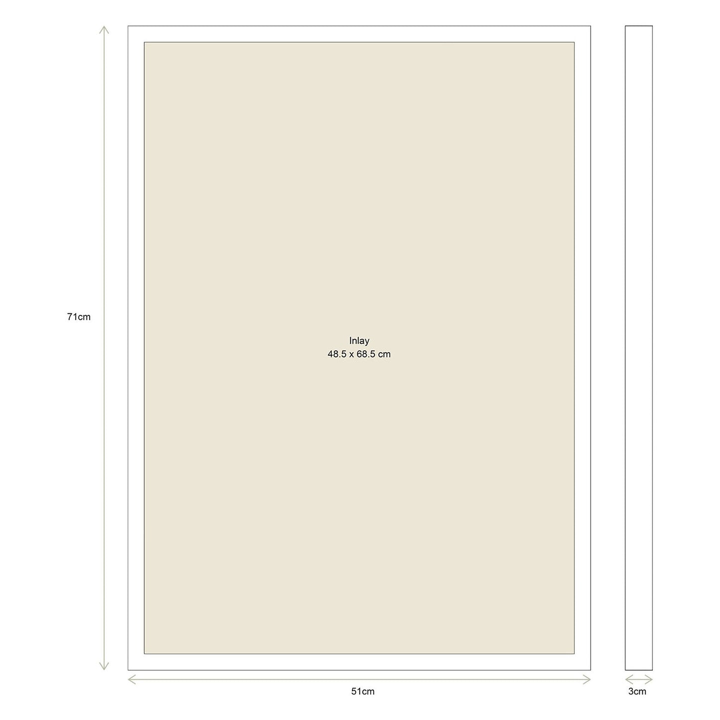 vtwonen | Fotorahmen aus Holz, 71 cm