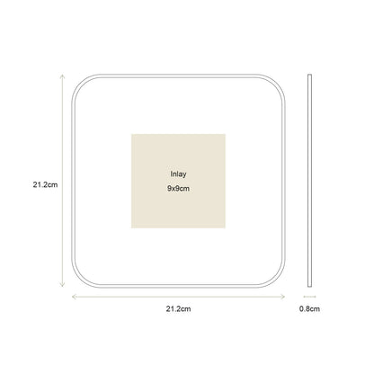 vtwonen | Metall-Fotorahmen gold 21,5 cm