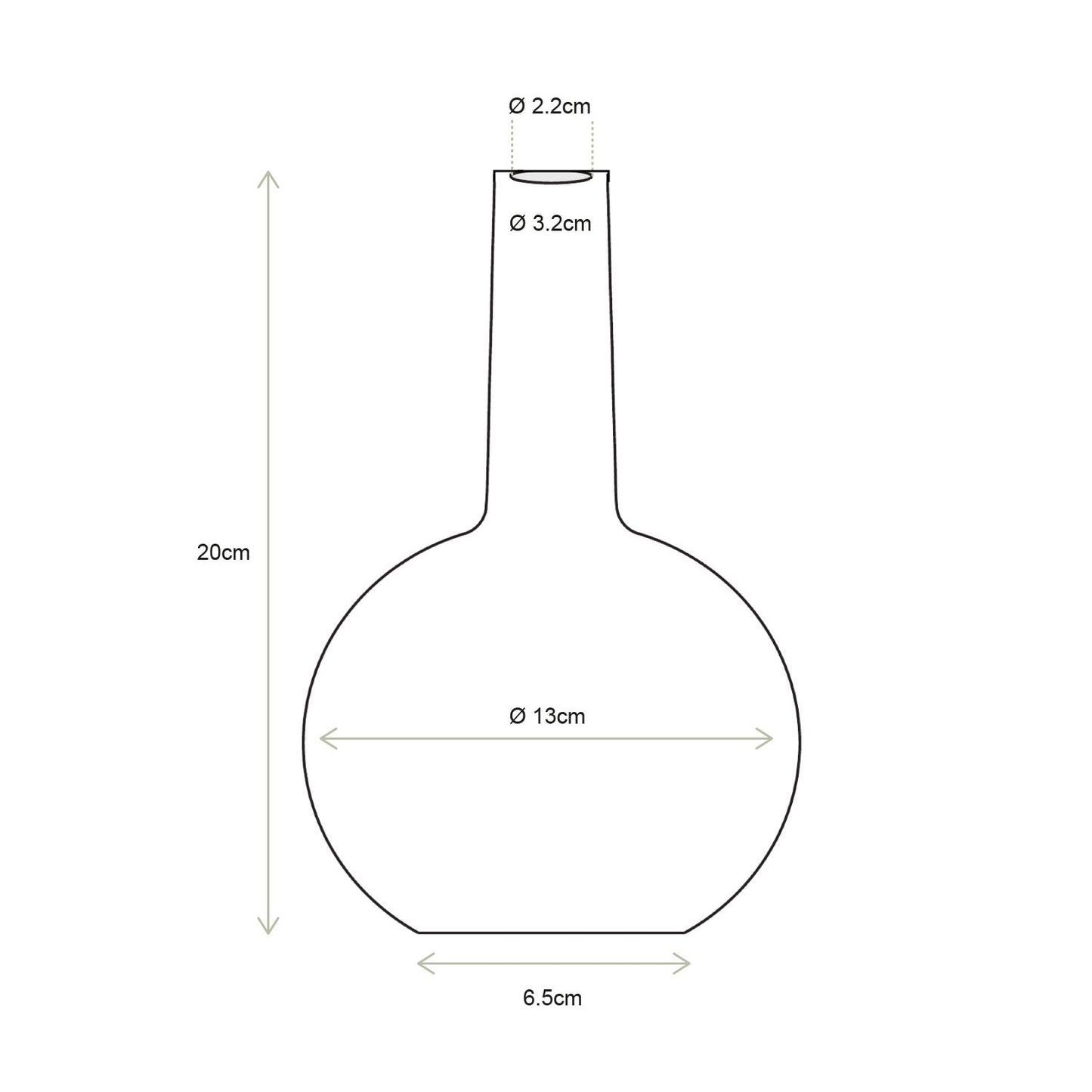 vtwonen | Kandelaar flax 20cm