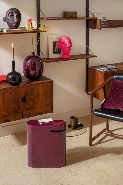 vtwonen | Kandelaar burgundy 28cm