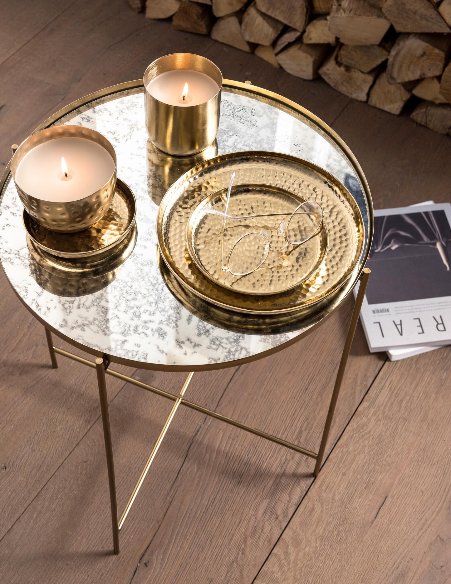 vtwonen | Schaaltje metaal goud 12cm