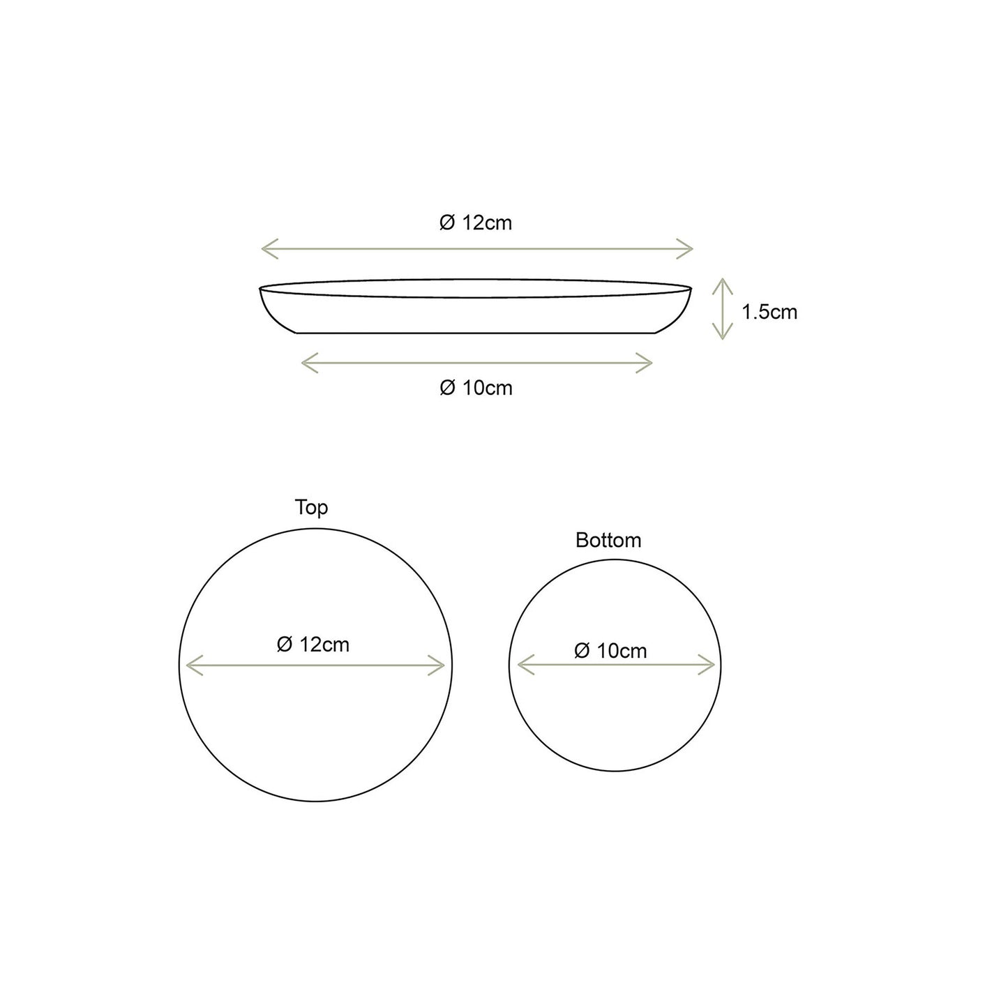vtwonen | Schaaltje metaal goud 12cm