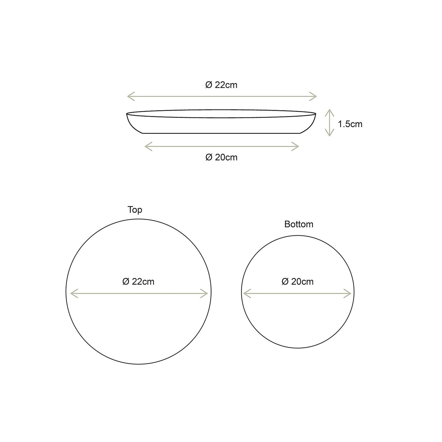 vtwonen | Schaal metaal goud 22cm
