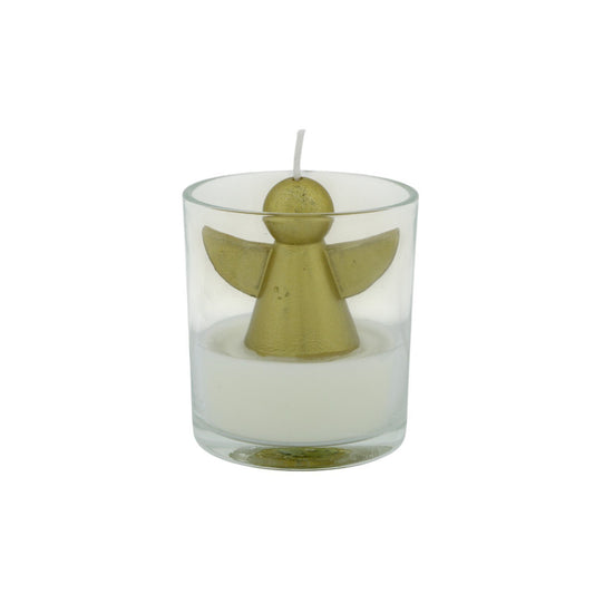 Home Society | Kaarsje met engel goud