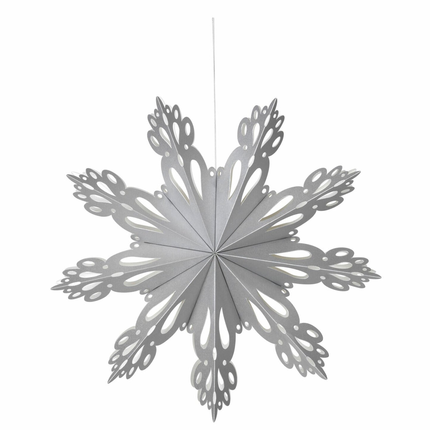 Broste Copenhagen | Papieren sneeuwster zilver 15cm