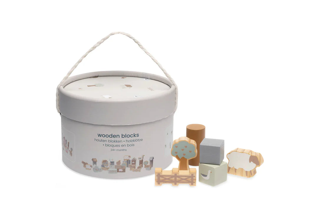 Jollein | Houten blokken set farm
