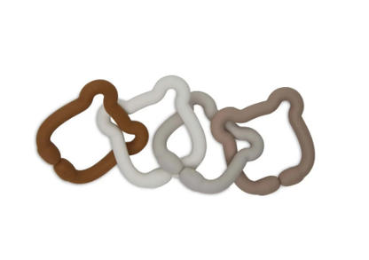 Jollein | Speelgoed ringen siliconen teddy bear