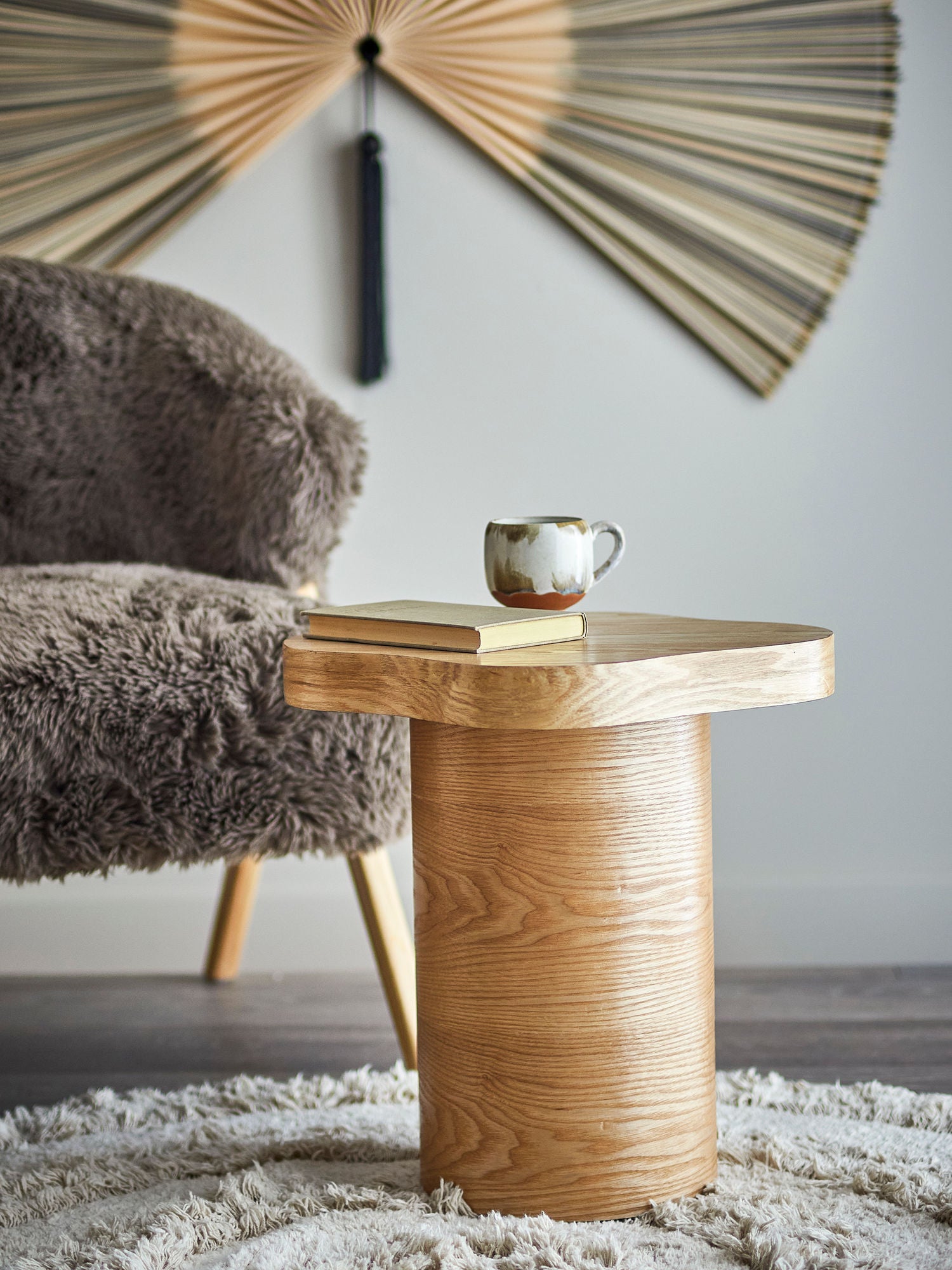 Bloomingville Elmer Bijzettafel Naturel MDF