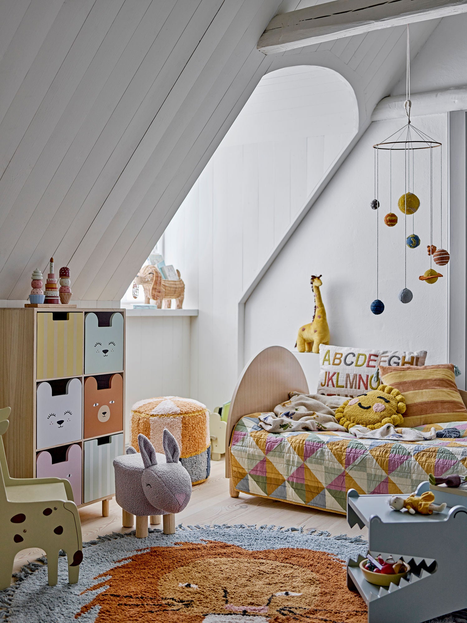 Bloomingville MINI Arnie Bankje Krokodil Groen MDF
