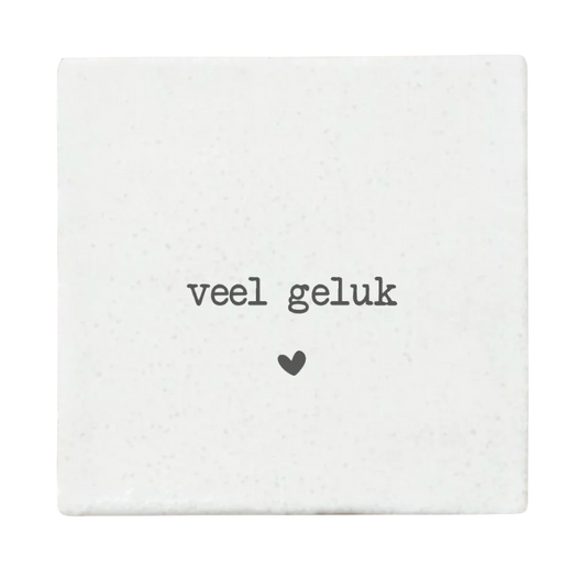 Label2X | Tegeltje veel geluk