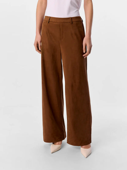 Object | Pantalon Lisa wide suede look