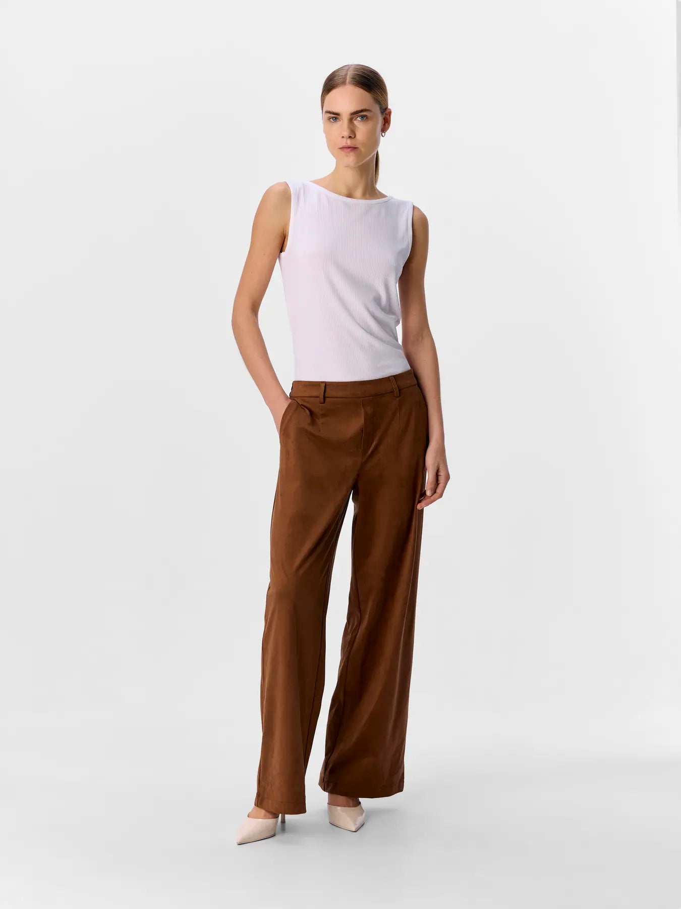 Object | Pantalon Lisa wide suede look
