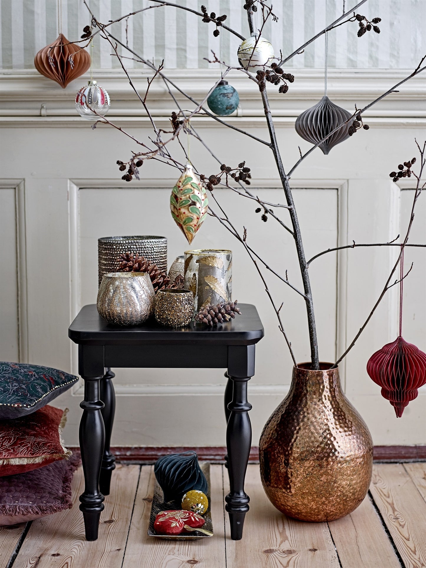 Bloomingville | Papieren kersthanger rood 9cm