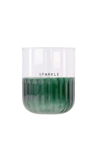 Zusss | Drinkglas sparkle groen