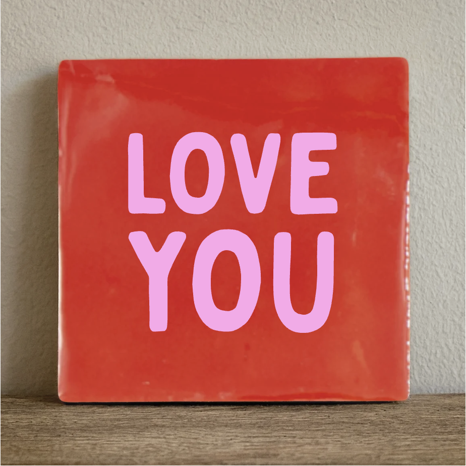 Tegeltje love you