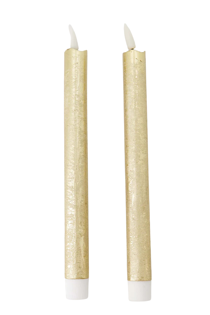 Zusss | Set van 2 ledkaarsen goud