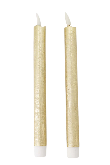 Zusss | Set van 2 ledkaarsen goud