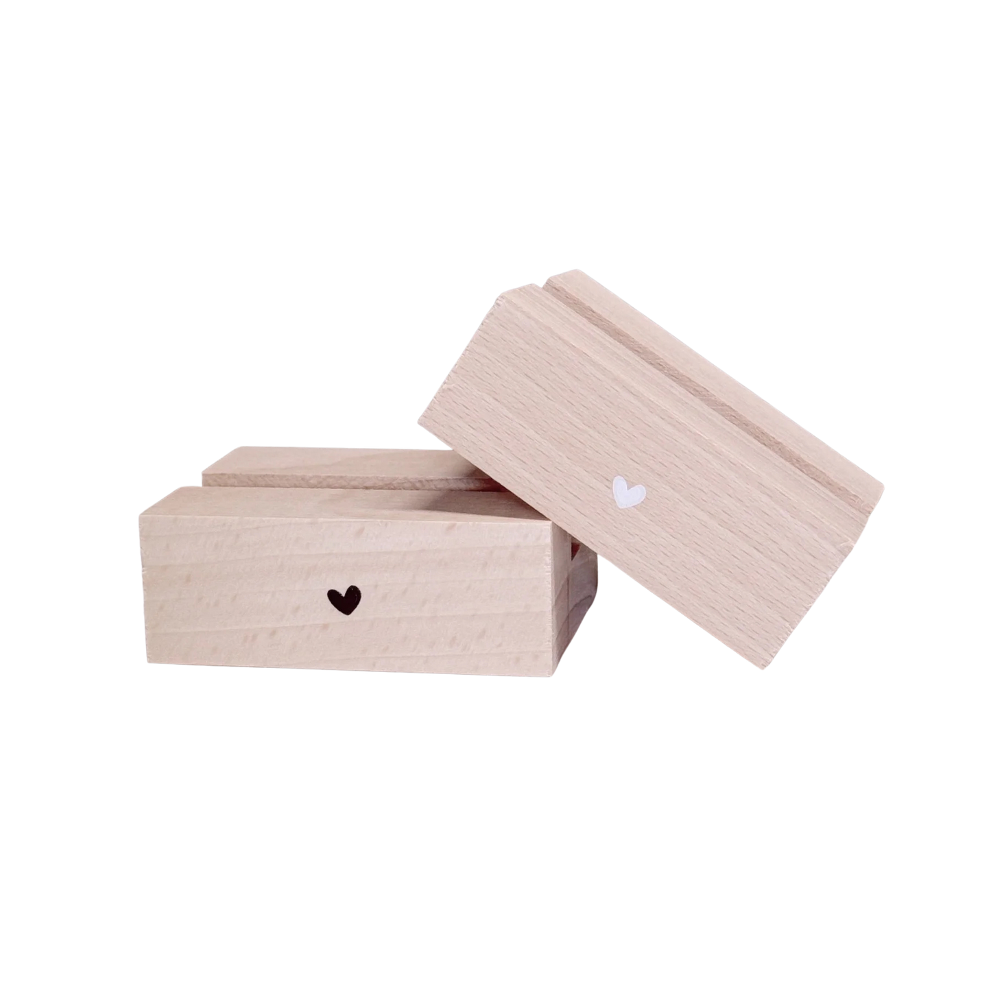 Label2X | Houder voor tegeltjes zwart hartje