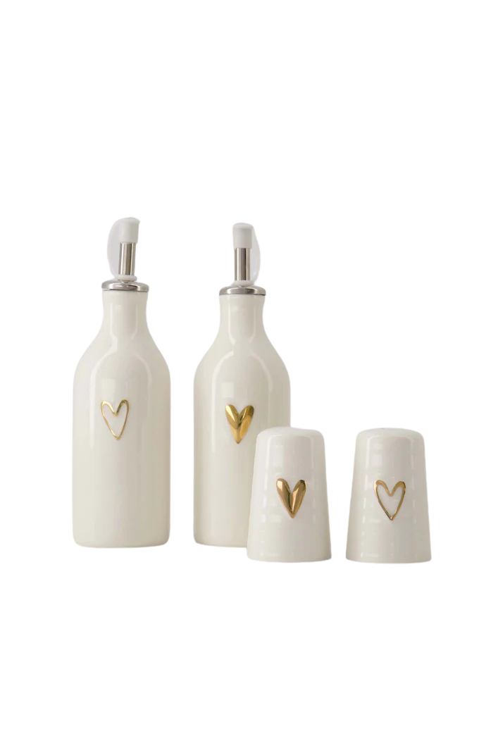 Zusss | Herzgoldflasche für Öl/Essig