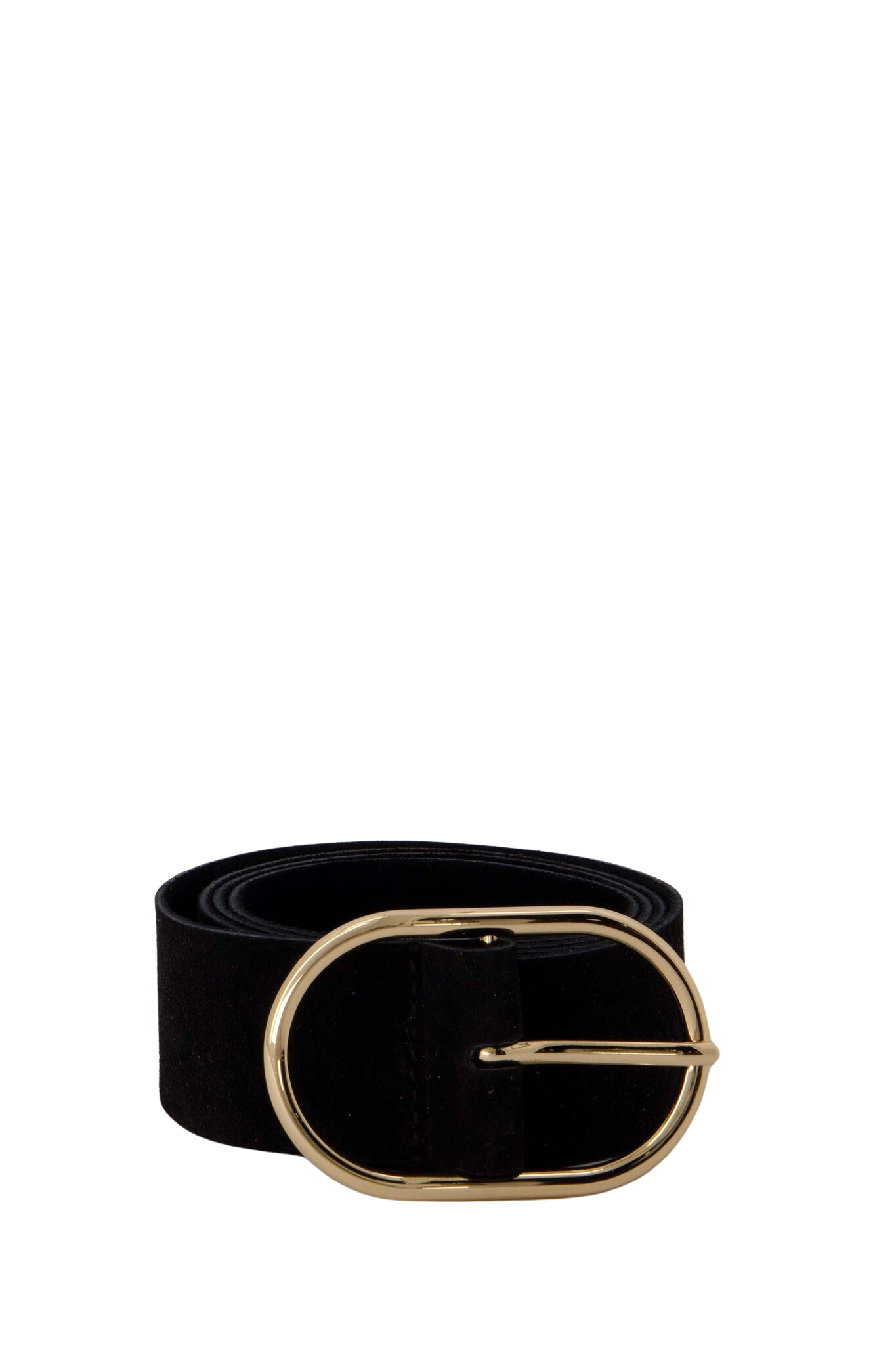 Zusss | Gürtel aus Leder, schwarz/gold