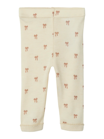 Lil Atelier | Wollen legging Nalu strikjes