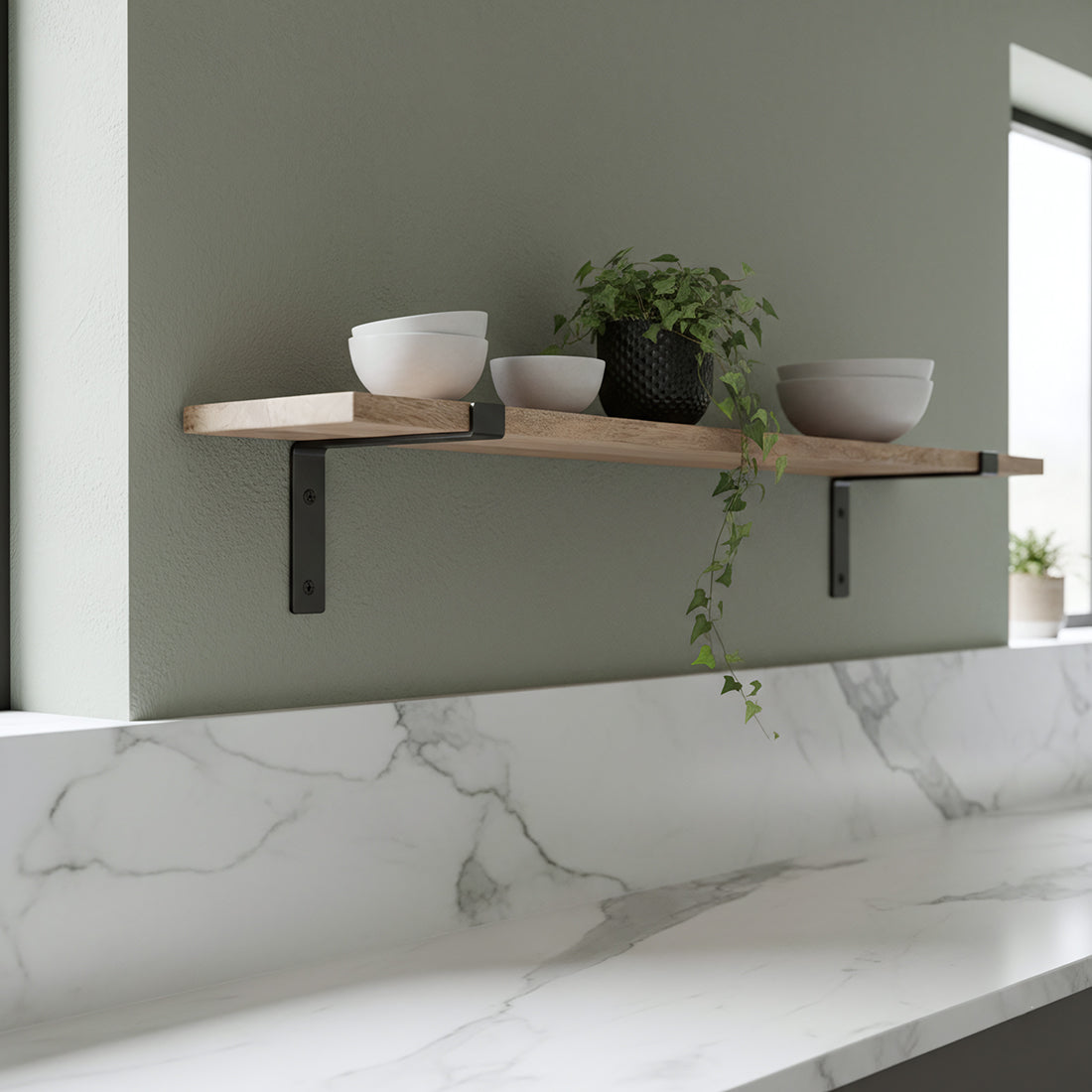 Raw Materials Wandplank Mangohout 80cm