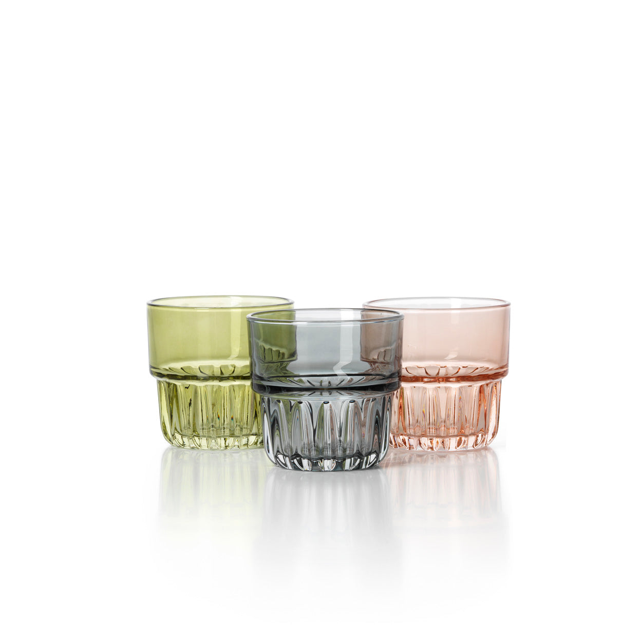 Bazar Bizar Waterglas Faced Tumbler smokey grijs