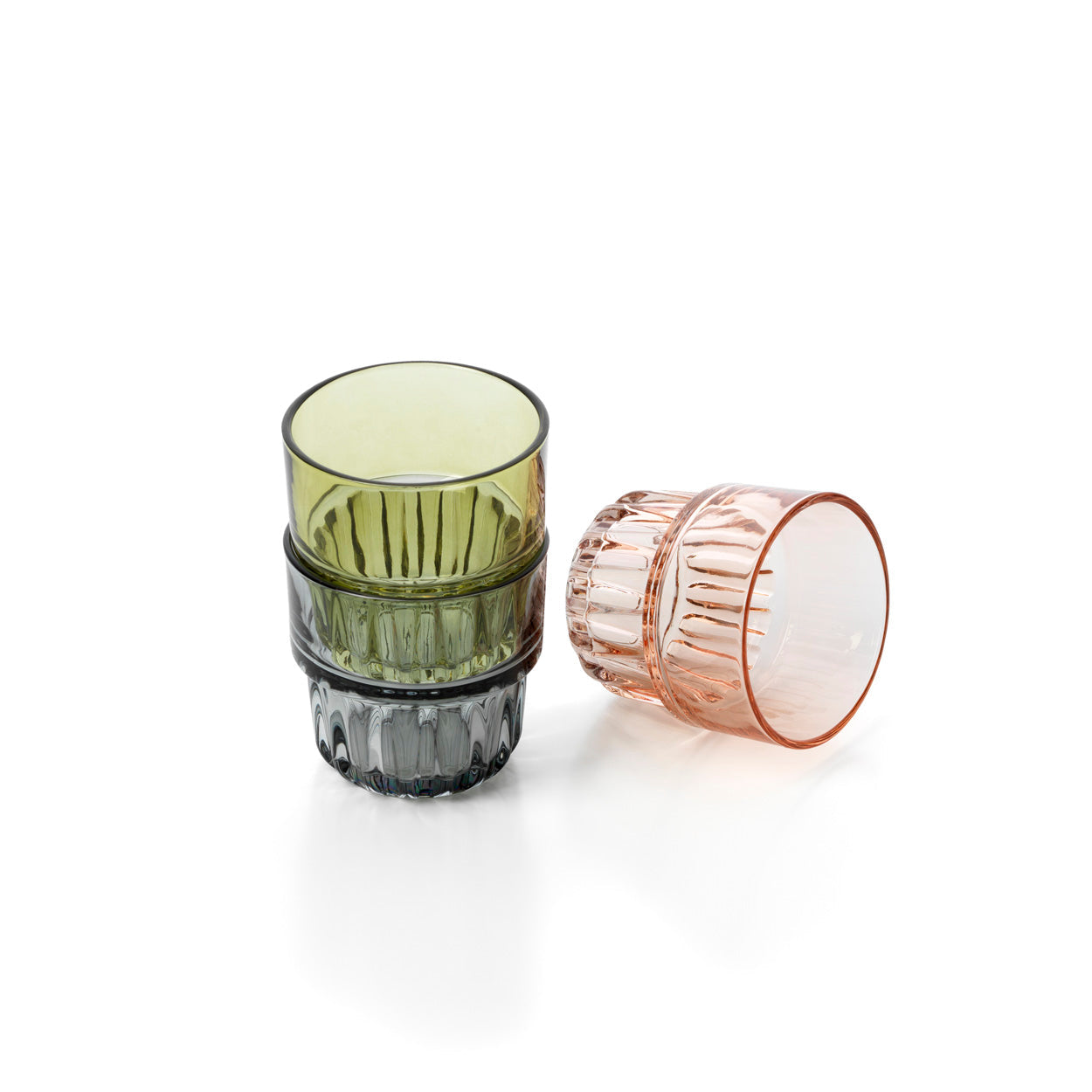 Bazar Bizar Waterglas Faced Tumbler smokey grijs