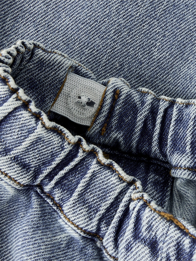 Lil Atelier | Babyspijkerbroekje Karole wide medium blue denim