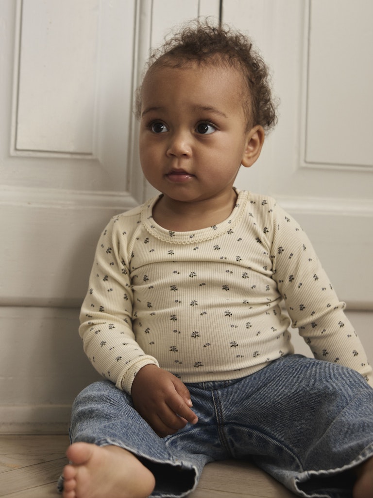 Lil Atelier | Babyspijkerbroekje Karole wide medium blue denim