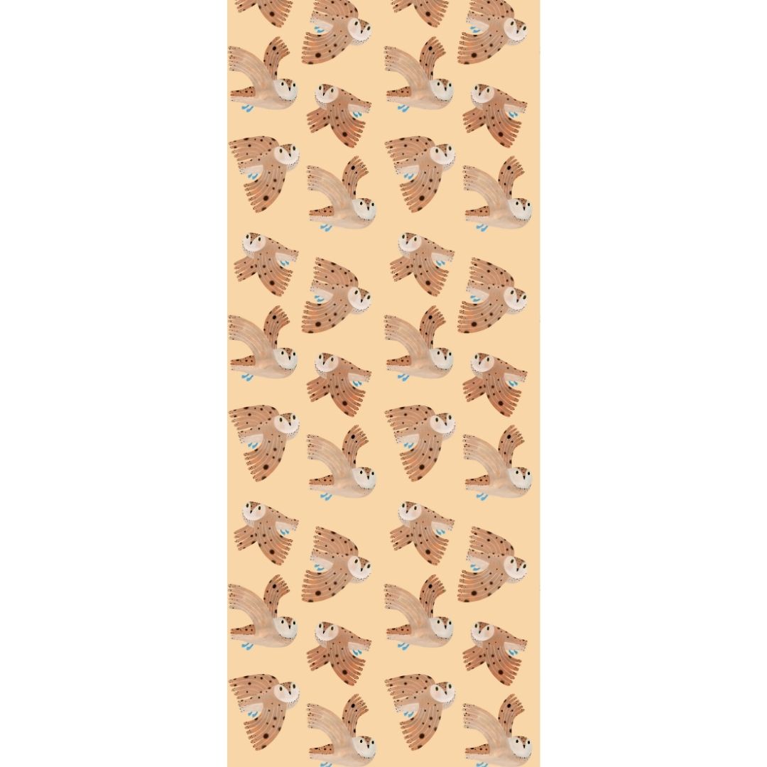 Meet me at the Wall Behang Owl creme | Aniek Bartels