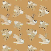 Meet me at the Wall Behang Owl dusty yellow | Aniek Bartels