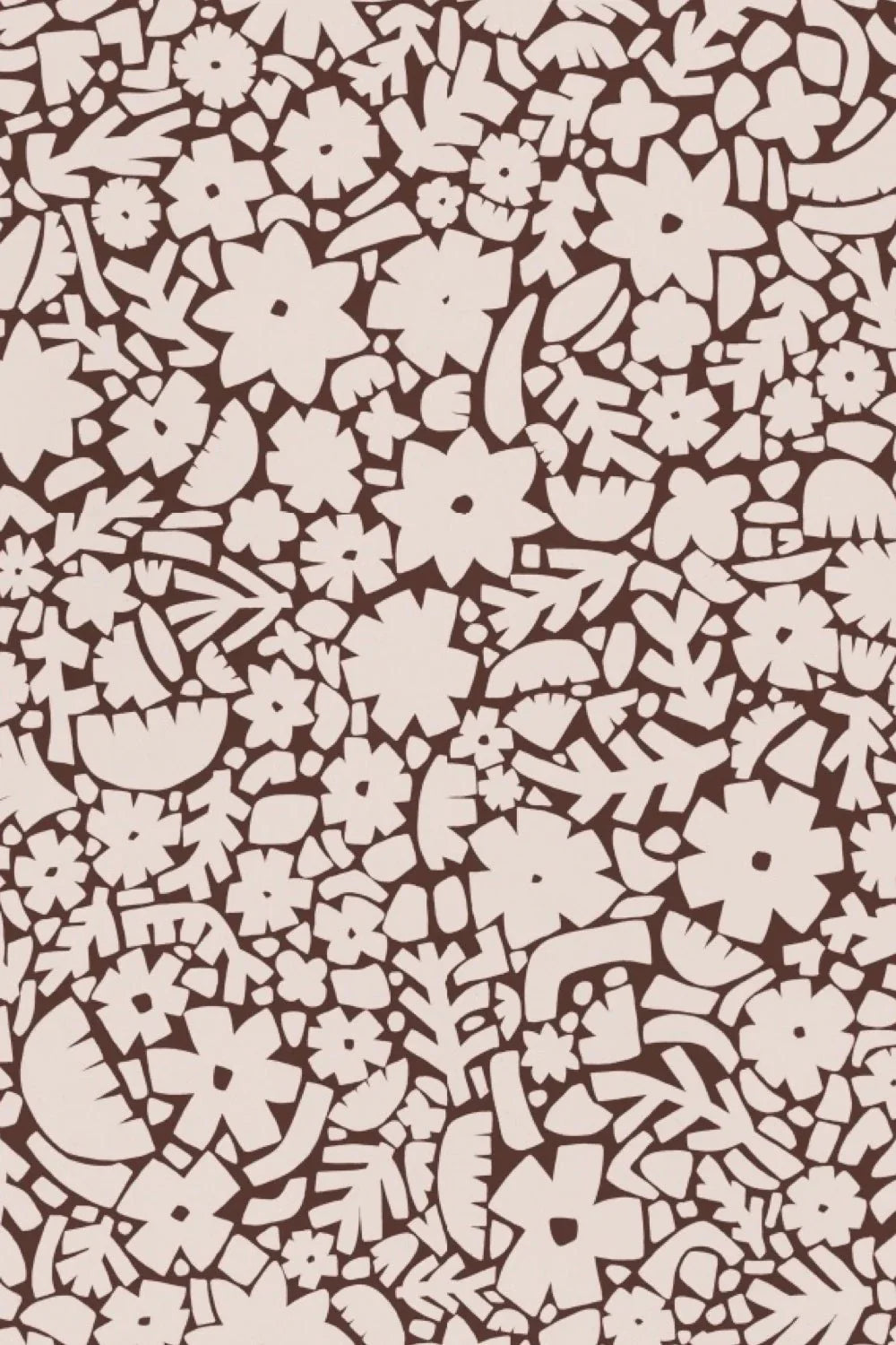 Behang Meet Me at the Wall - Flowerfield Brown - Naturel Noord 270cm