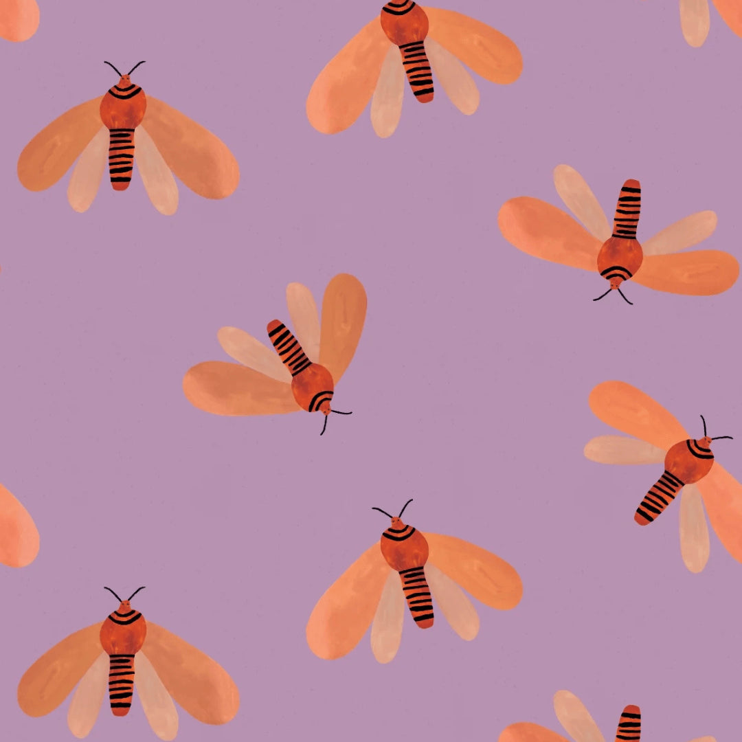 Meet Me at the Wall Behang Moth Spring | Aniek Bartels 270x50cm