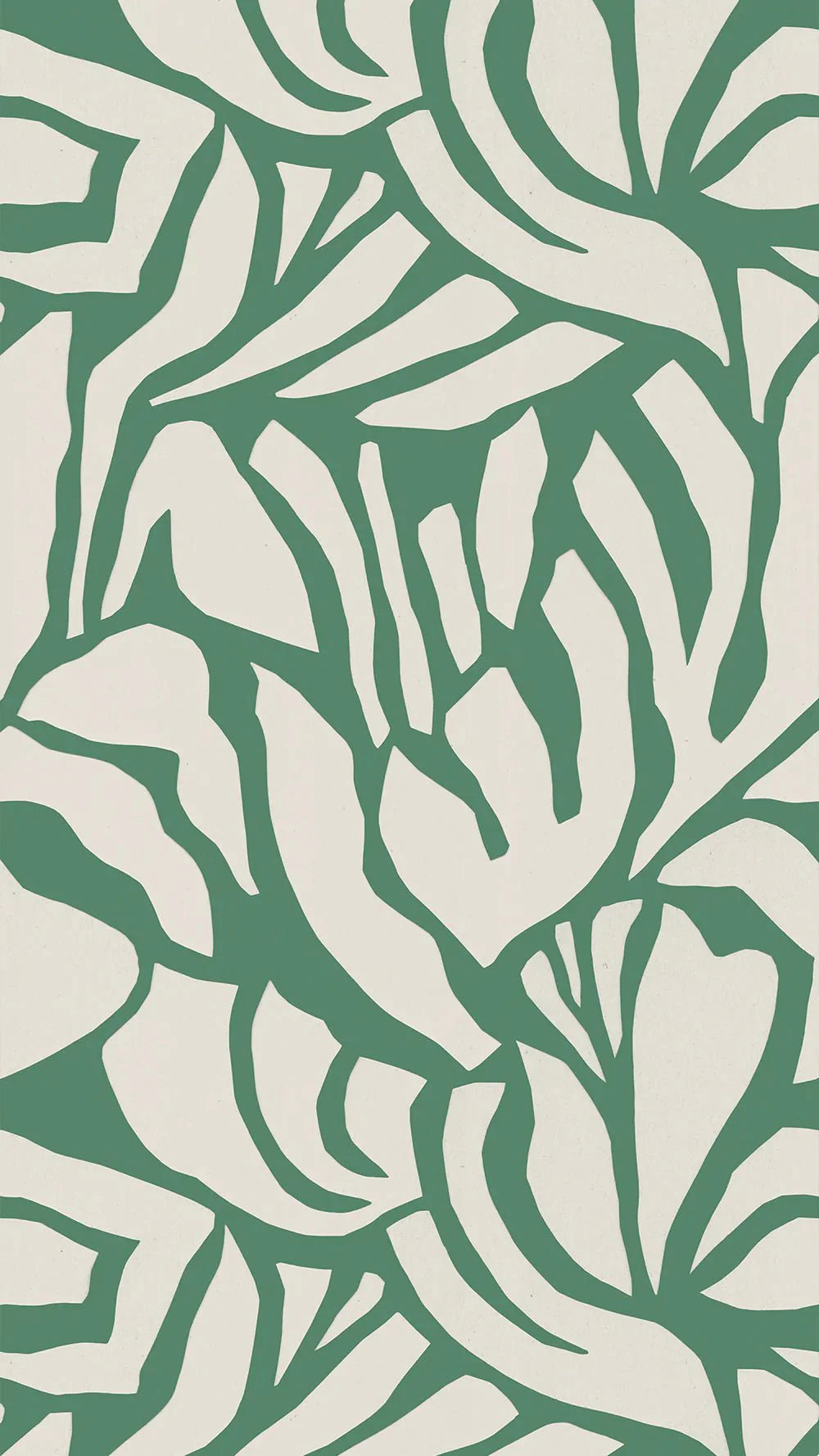 Meet Me at the Wall Behang Flow Grean 2 - Sabine van Vessem