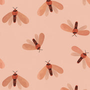 Meet Me at the Wall Behang Moth Natural | Aniek Bartels 320x50cm