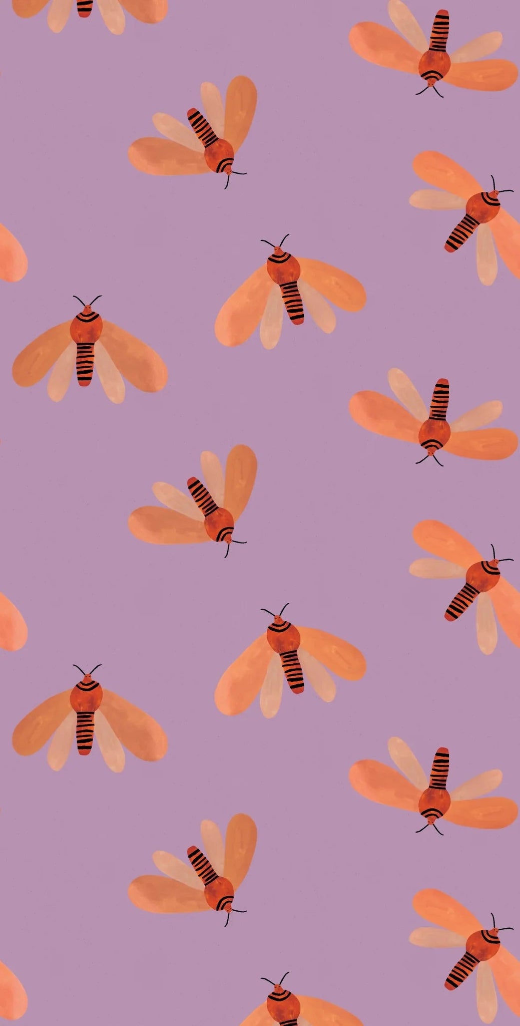 Meet Me at the Wall Behang Moth Spring | Aniek Bartels Behangstaal