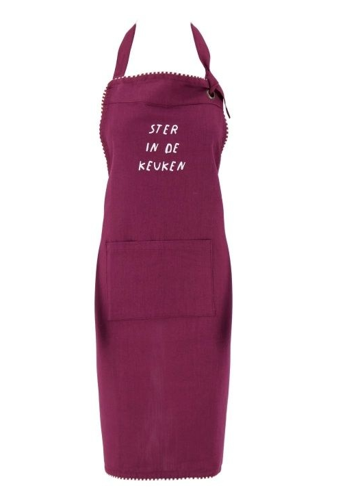 Zusss | Schort Lieverd donkerrood