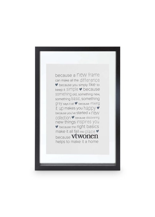 vtwonen | Schwarzer Fotorahmen aus Holz, 40 cm