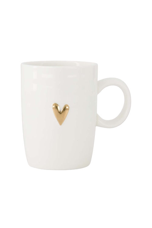 Zusss | Theemok hartje wit / goud