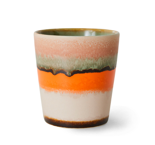 HK Living | 70's servies koffiekopje Burst