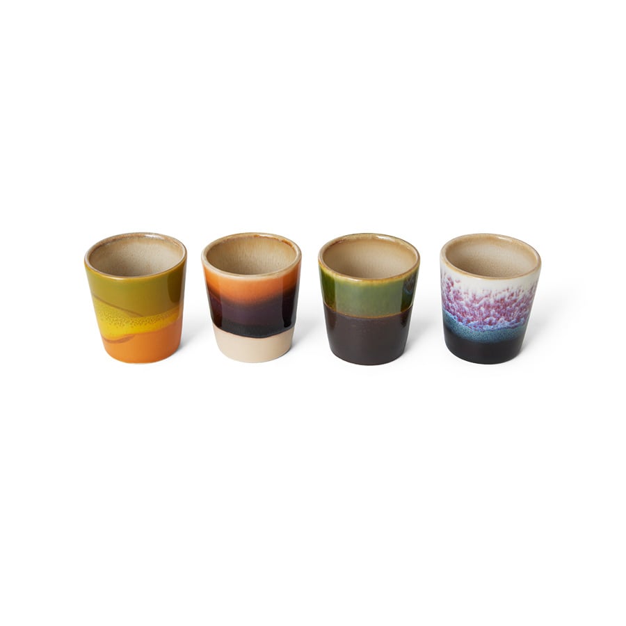 HK Living | 70's servies Eierdopjes Island set4