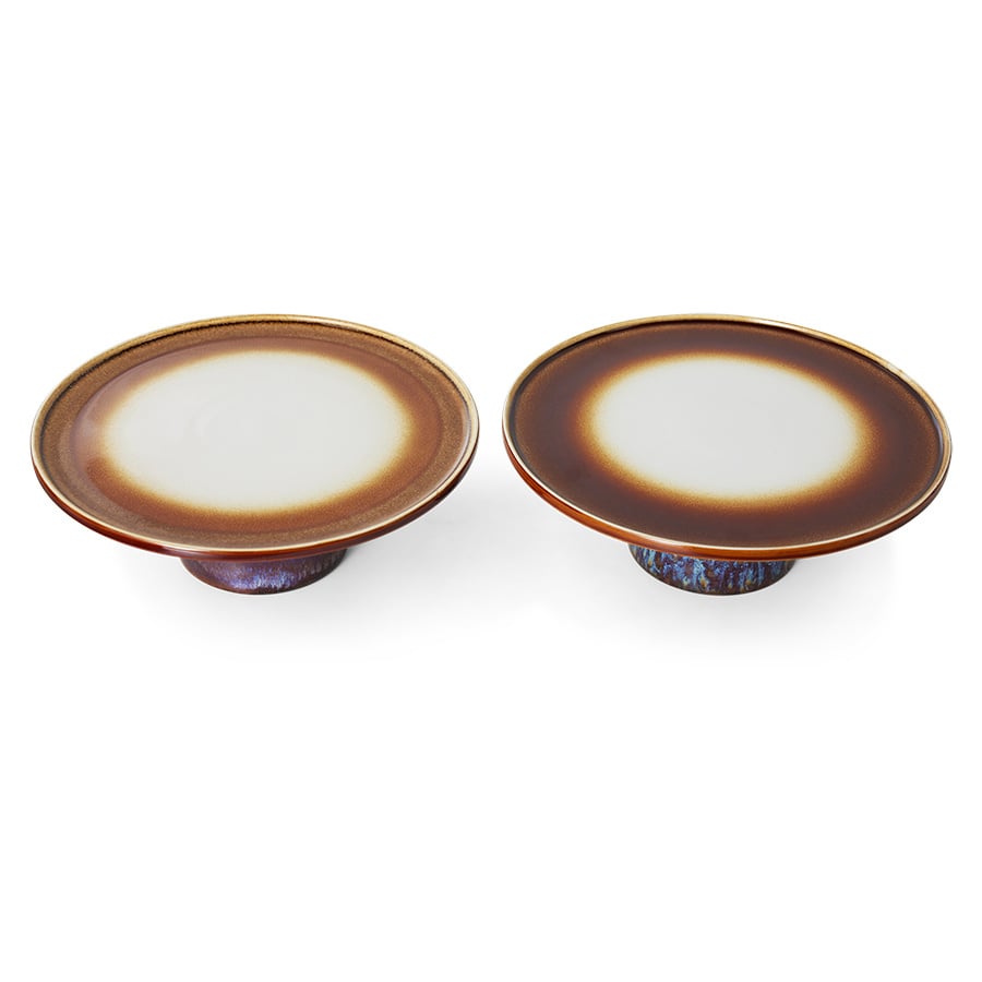 HK Living | 70's servies Taartschaal Orbit