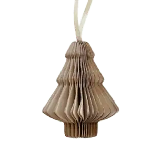 NoordLiving | Papieren boom ornament caramel