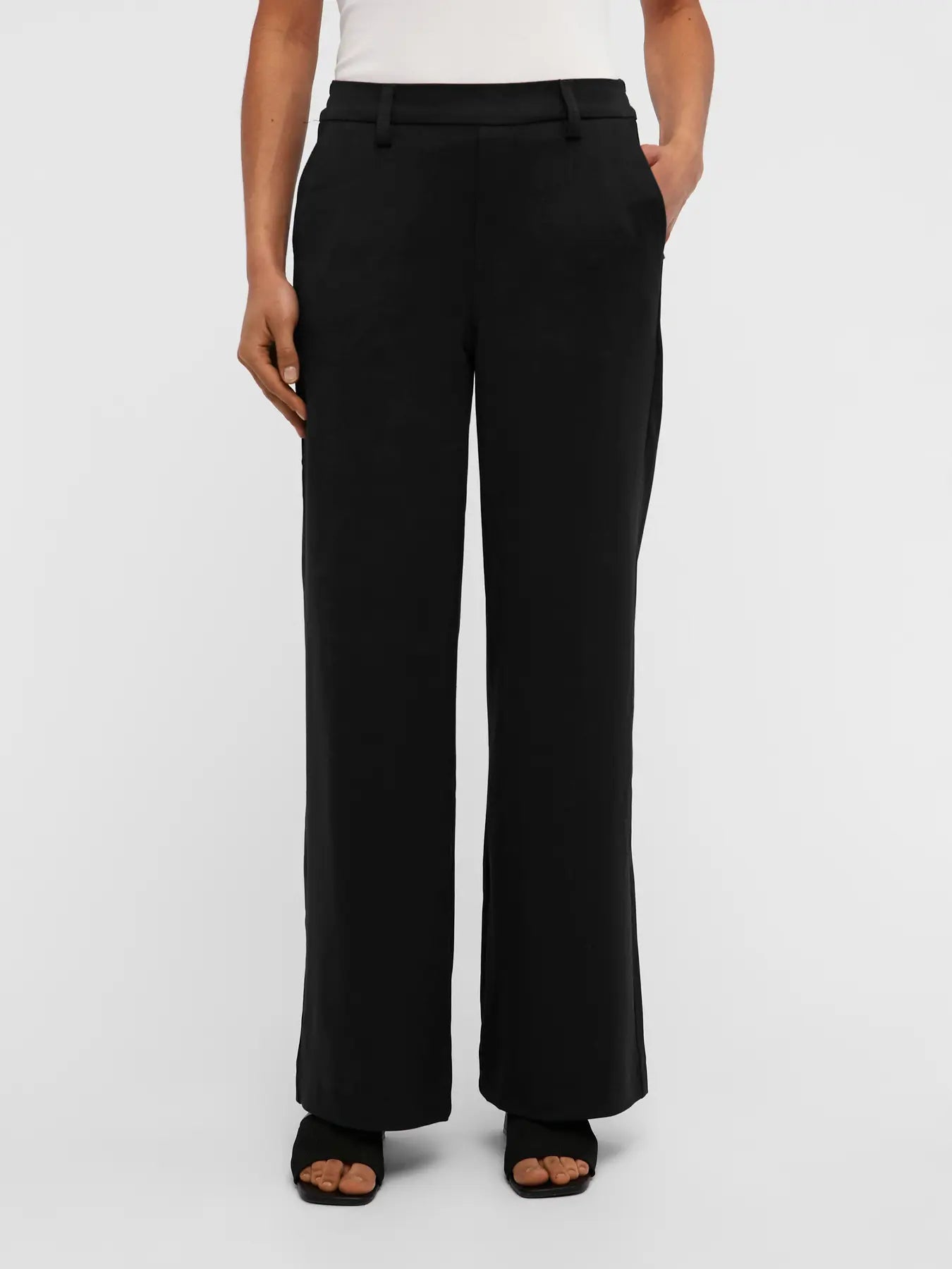Object | Pantalon Lisa wide zwart