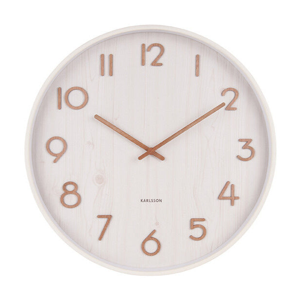 Karlsson | Wandklok Pure wit 40cm
