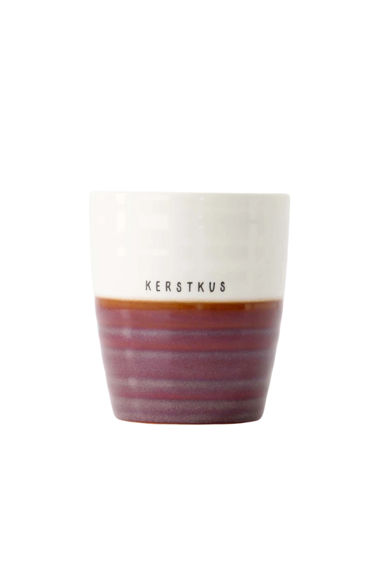 Zusss | Koffiemok kerstkus donkerrood