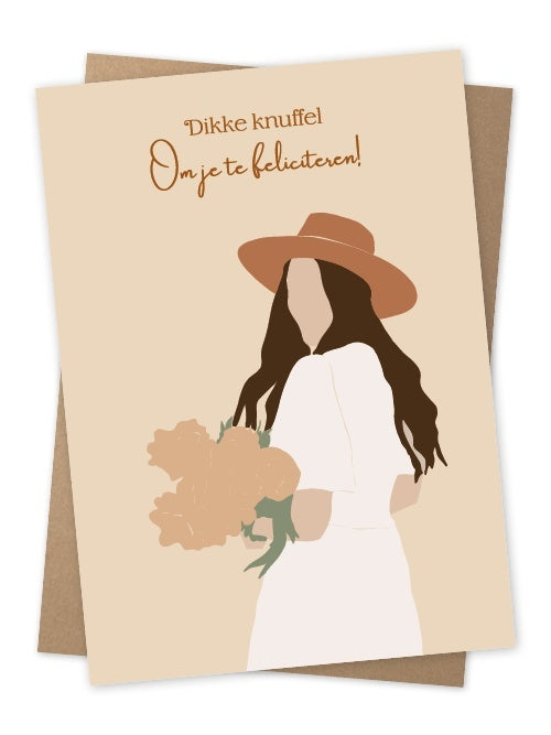 Jots | Wenskaart dikke knuffel om je te feliciteren